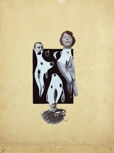 Venus en el Juego de los Reyes - Johannes Theodor Baargeld (Zentrodada) (1892-1927). Collage de Johannes Baargeld