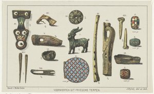 Objetos de montículos frisones Objetos de montículos de Frisia (título de la serie sobre el objeto) de Johannes Bijtel