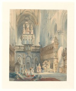 Interior de la iglesia de Johannes Bosboom (signed by artist)