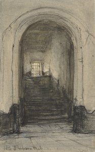 La escalera del Prinsenhof de Delft, donde fue asesinado el príncipe Guillermo I en 1584