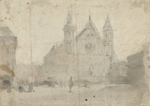Vista de la Sala de los Caballeros en Binnenhof de Johannes Bosboom