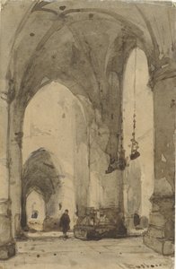 Interior de la iglesia de San Bavón en Haarlem