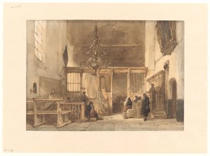 Interior de una iglesia en Utrecht de Johannes Bosboom
