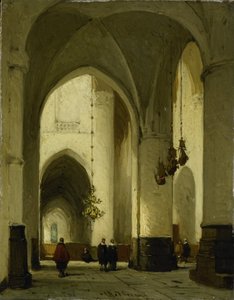 Interior de la iglesia de San Bavón en Haarlem