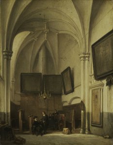 Sacristía de la Iglesia de San Esteban en Nimega de Johannes Bosboom