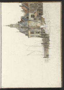 Muelle en Groothoofdspoort en Dordrecht de Johannes Christiaan Schotel