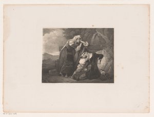 Mujeres italianas y un niño en un pozo Memoria de Italia de Johannes Christiaan d