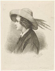 Retrato de Martinus Antonius Kuytenbrouwer de perfil de Johannes Christiaan d