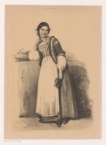 Mujer en traje italiano de Johannes Christiaan d