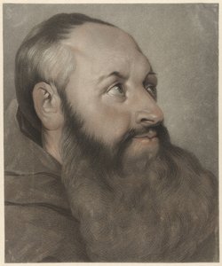 Monk, a la derecha, mirando de Johannes Cornelis Mertens
