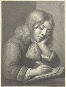 chico escribiendo de Johannes Cornelis Mertens