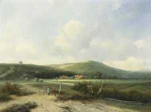 Vista en las dunas de Johannes Franciscus Hoppenbrouwers