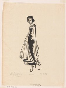 Inicio de la danza, en ascenso (título original en el objeto)
Bailarina javanesa (título original de la serie en el objeto) de Johannes Frederik Engelbert ten Klooster (signed by artist)