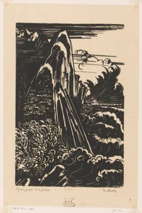 Montañas Cíclopes, Nueva Guinea Holandesa (título original del objeto) de Johannes Frederik Engelbert ten Klooster (signed by artist)