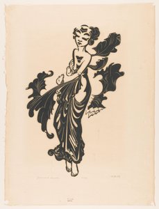 Javaansche danseres (título original en el objeto) de Johannes Frederik Engelbert ten Klooster (signed by artist)