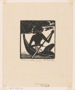 Papoeameisje (título original del objeto) de Johannes Frederik Engelbert ten Klooster (signed by artist)