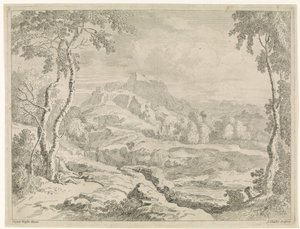 paisaje con pastores Paisajes después de Gaspar Poussin (título de la serie)