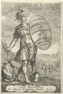 Romeinse krijgsman voor een slagveld Página de título para Caius Velleius Paterculus con Selectes Variorum Notis, 1659