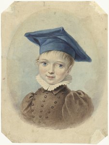 Niño con boina azul