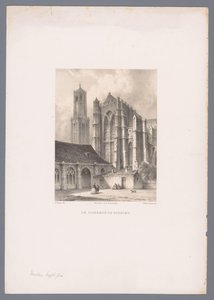Vista de la iglesia Dom y la torre Dom en Utrecht
La iglesia Dom de Utrecht (título en el objeto)
Vistas de ciudades y puertos holandeses según dibujos de Everhardus Koster (título de la serie)
E. Libro de bocetos de Koster: vistas de ciudades y puertos