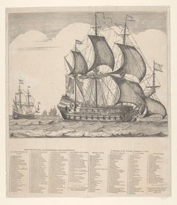 Descripción del barco abordado con su Touwerck corriendo de Johannes Jacobsz van den Aveele
