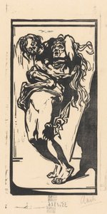 La muerte y una mujer de Johannes Josephus Aarts (signed by artist)