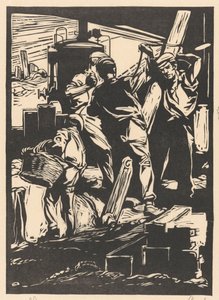 Cuatro trabajadores del dique
