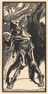La muerte como arlequín, jugando al bilboquet de Johannes Josephus Aarts