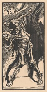 La muerte como arlequín, jugando al bilboquet de Johannes Josephus Aarts