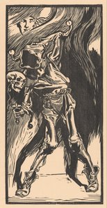 La muerte como arlequín, jugando al bilboquet de Johannes Josephus Aarts