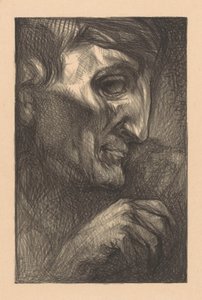 Cabeza y mano de un hombre de Johannes Josephus Aarts
