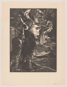 Macbeth y Banquo se encuentran con las tres brujas