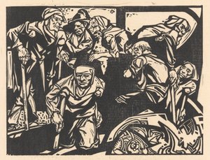 Hombres con muletas de Johannes Josephus Aarts