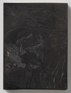 Cabeza masculina a la izquierda de Johannes Josephus Aarts