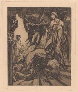 Edipo y la esfinge de Johannes Josephus Aarts