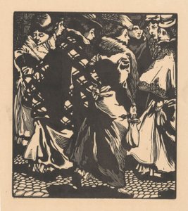 Siete mujeres en la calle de Johannes Josephus Aarts