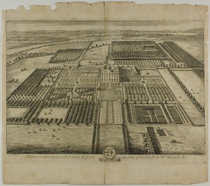 Acklam en Cleveland en el condado de Yorke, lámina 64 de Britannia Illustrata de Johannes Kip