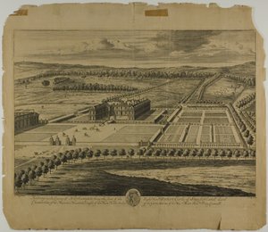 Althrop en el condado de Northampton, lámina 27 de Britannia Illustrata