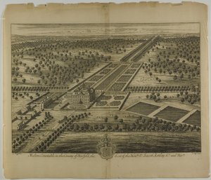 Melton Constable en el condado de Norfolk, lámina 51 de Britannia Illustrata