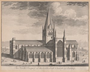 La Perspectiva Norte de la Catedral de Oxford de Johannes Kip, after Leendert Knijff