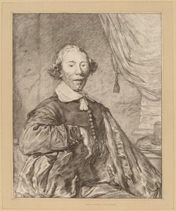 Retrato de un hombre sentado, 1771 de Johannes Kornlein