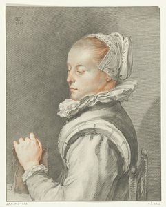 Retrato de una mujer joven de Johannes Kornlein