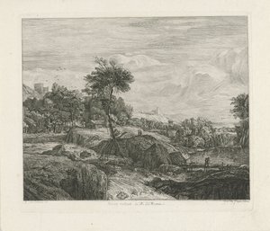paisaje rocoso de Johannes Pieter de Frey