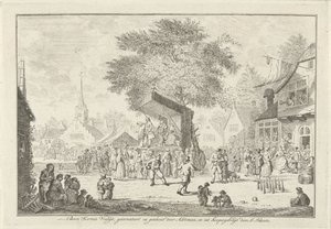 Feria del agricultor en el pueblo, hacia 1750 Farmer