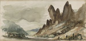 Paisaje de montaña en Turingia de Johannes Tavenraat