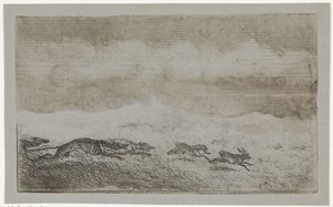 Caza de liebres de Johannes Tavenraat