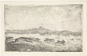 Caza de liebres de Johannes Tavenraat