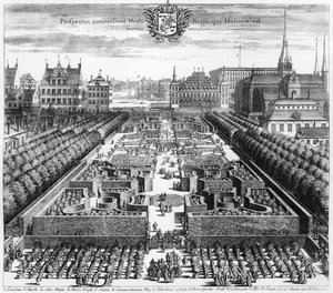 Jardín real de Estocolmo, ilustración de 