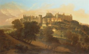 Una vista del castillo de Windsor desde el sur de Johannes Vorsterman