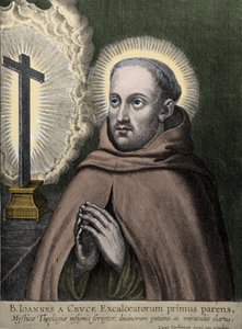 San Juan de la Cruz (Juan de Yepes Álvarez, Juan de la Cruz) (1542-1591) - grabado de Vorstermann